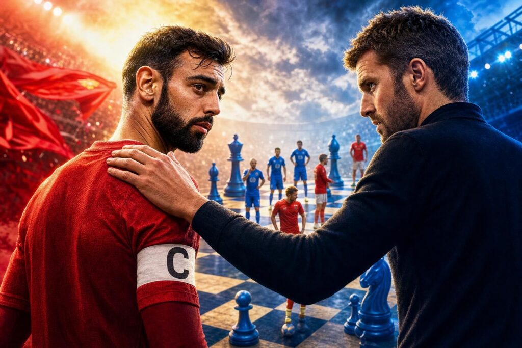 Carrick keeps Bruno captain, but Chelsea still needs a team sheet