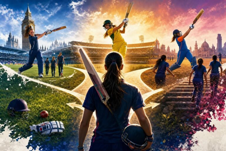How Do Women Cricketers Become Professionals? Pathways in England, Australia and India